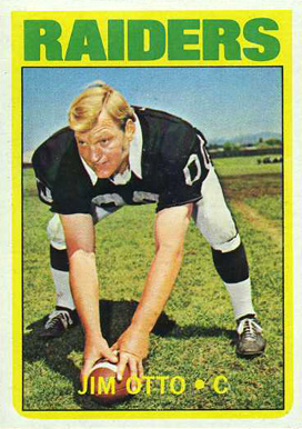 1972 Topps Jim Otto #86 Football Card