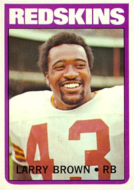 1972 Topps Larry Brown #95 Football Card