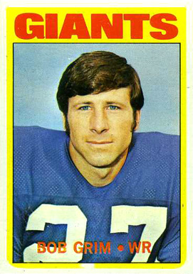 1972 Topps Bob Grim #76 Football Card