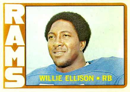 1972 Topps Willie Ellison #62 Football Card