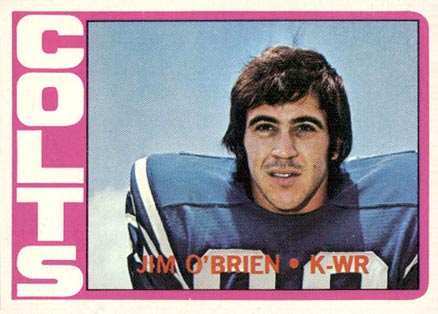 1972 Topps Jim O'Brien #56 Football Card