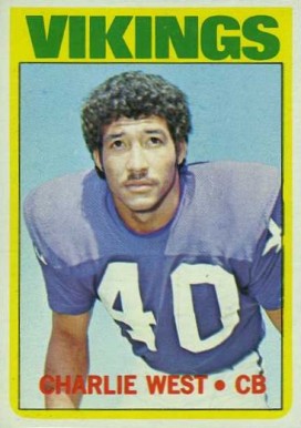 1972 Topps Charlie West #53 Football Card