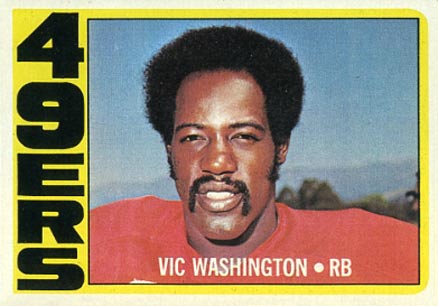 1972 Topps Vic Washington #22 Football Card