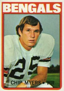1972 Topps Chip Myers #17 Football Card