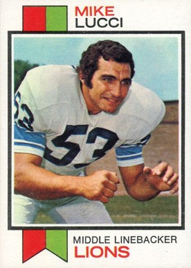 1973 Topps Mike Lucci #195 Football Card