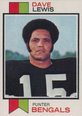 1973 Topps Dave Lewis #88 Football Card