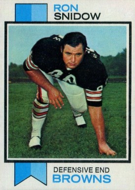 1973 Topps Ron Snidow #53 Football Card