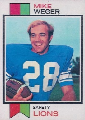 1973 Topps Mike Weger #39 Football Card