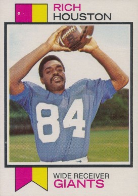 1973 Topps Rich Houston #391 Football Card