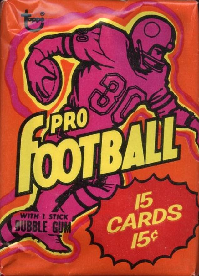 1973 Topps Wax Pack #WPJ Football Card