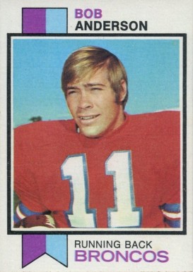 1973 Topps Bob Anderson #413 Football Card