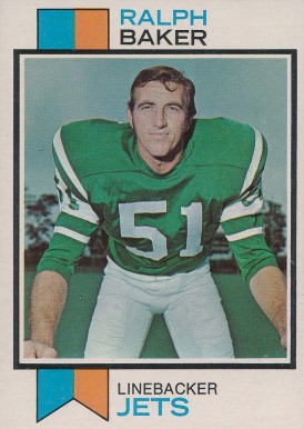 1973 Topps Ralph Baker #486 Football Card