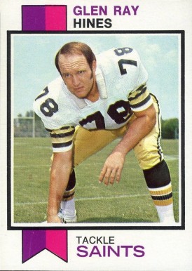 1973 Topps Glen Ray Hines #432 Football Card