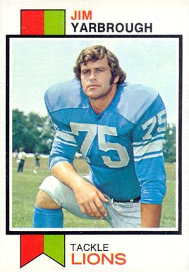 1973 Topps Jim Yarbrough #423 Football Card
