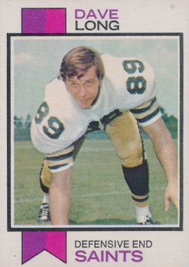 1973 Topps Dave Long #356 Football Card