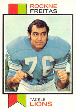 1973 Topps Rockne Freitas #351 Football Card