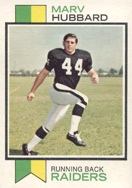 1973 Topps Marv Hubbard #345 Football Card