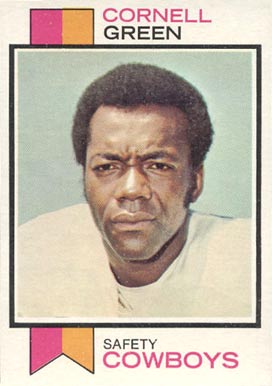 1973 Topps Cornell Green #344 Football Card