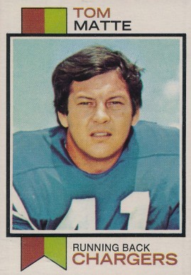 1973 Topps Tom Matte #338 Football Card