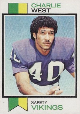 1973 Topps Charlie West #328 Football Card