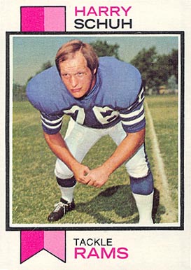 1973 Topps Harry Schuh #273 Football Card