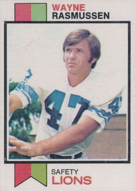 1973 Topps Wayne Rasmussen #306 Football Card