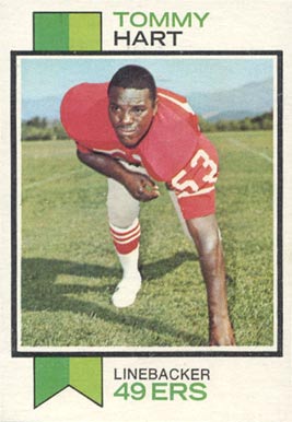 1973 Topps Tommy Hart #291 Football Card