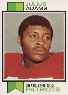 1973 Topps Julius Adams #278 Football Card