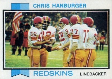 1973 Topps Chris Hanburger #250 Football Card