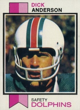 1973 Topps Dick Anderson #240 Football Card