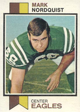 1973 Topps Mark Nordquist #212 Football Card