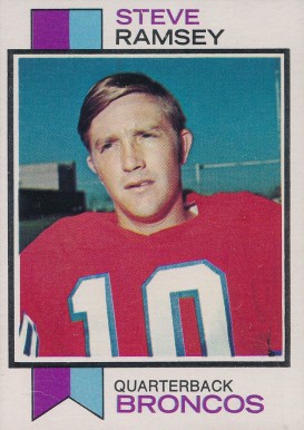 1973 Topps Steve Ramsey #189 Football Card