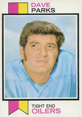 1973 Topps Dave Parks #179 Football Card