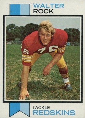1973 Topps Walter Rock #169 Football Card