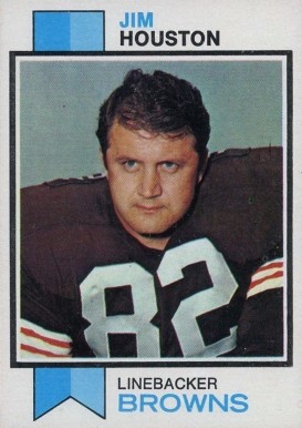 1973 Topps Jim Houston #163 Football Card