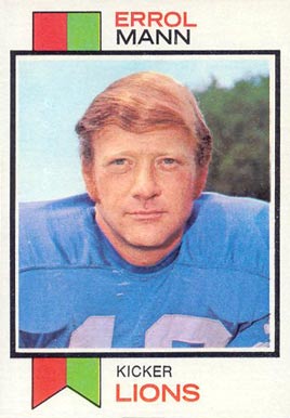 1973 Topps Errol Mann #117 Football Card