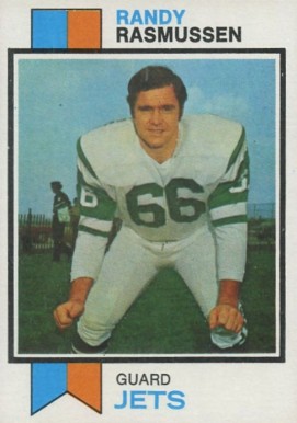 1973 Topps Randy Rasmussen #99 Football Card