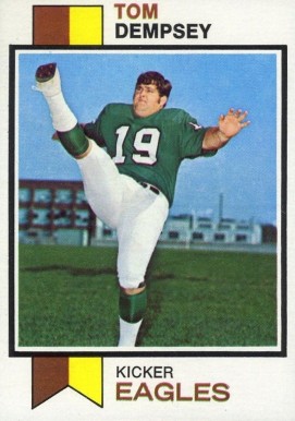 1973 Topps Tom Dempsey #59 Football Card