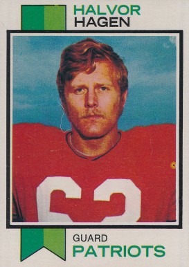 1973 Topps Halvor Hagen #58 Football Card