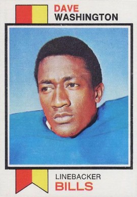1973 Topps Dave Washington #42 Football Card