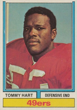 1974 Topps Tommy Hart #404 Football Card