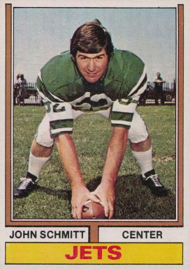 1974 Topps John Schmitt #363 Football Card