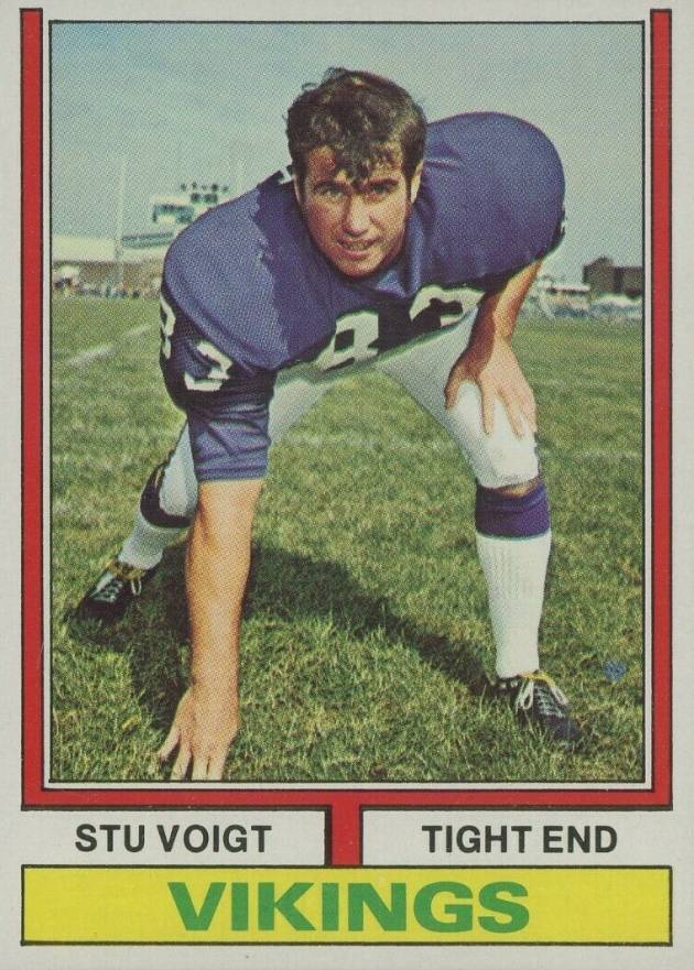 1974 Topps Stu Voigt #351 Football Card