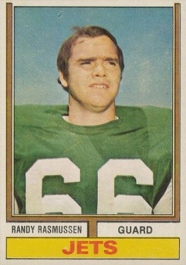 1974 Topps Randy Rasmussen #306 Football Card