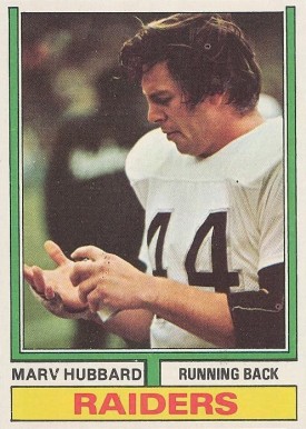 1974 Topps Marv Hubbard #300 Football Card