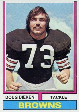 1974 Topps Doug Dieken #263 Football Card