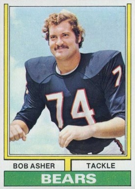 1974 Topps Bob Asher #256 Football Card
