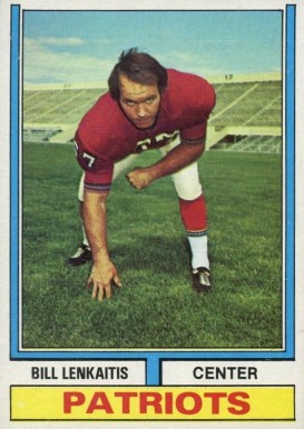 1974 Topps Bill Lenkaitis #196 Football Card