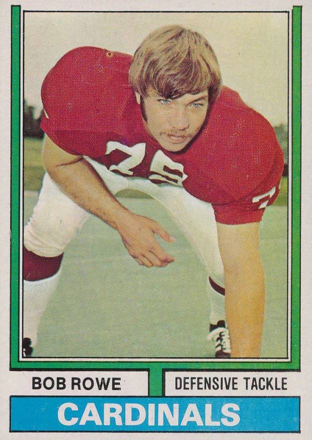 1974 Topps Bob Rowe #181 Football Card