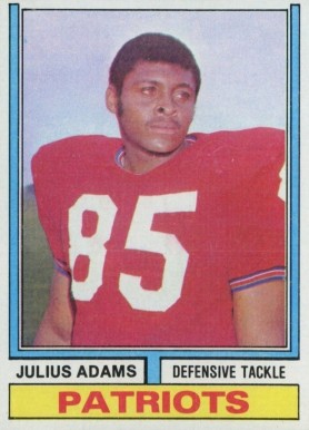 1974 Topps Julius Adams #171 Football Card
